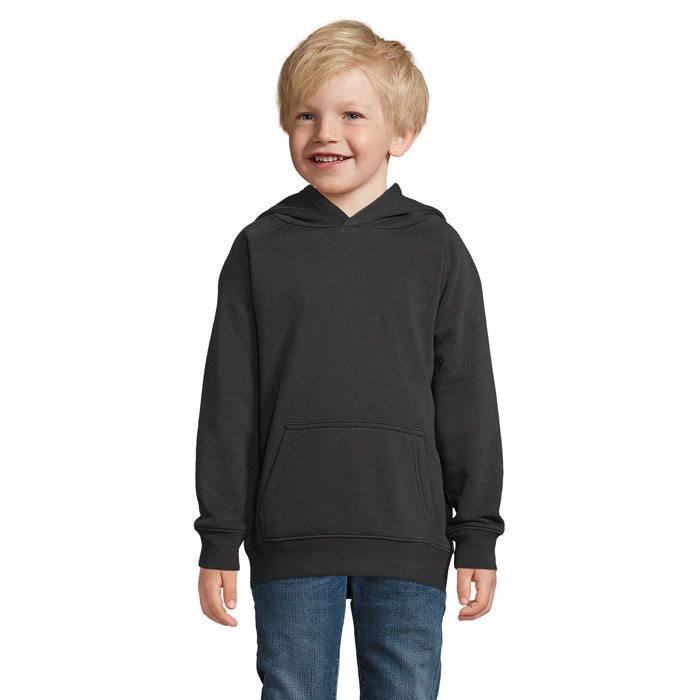 Sweat-shirt promotionnel enfant coton bio et rPET Stellar Kids Noir 1